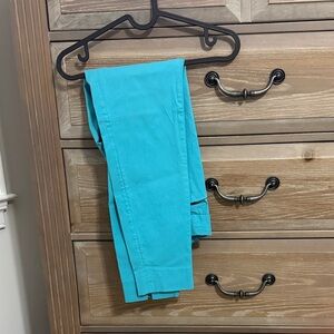 Stylish Teal Blue Women's Ankle Pants